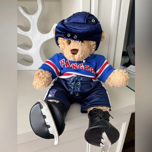 BUILD-A-BEAR New York Rangers Hockey NHL Official Plush Bear Stuffed 16 inches - Picture 10 of 12